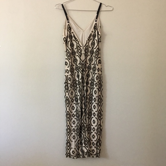 ALICE + OLIVIA Arlette Midi Dress Black/Cream Size 2 - Picture 3 of 12